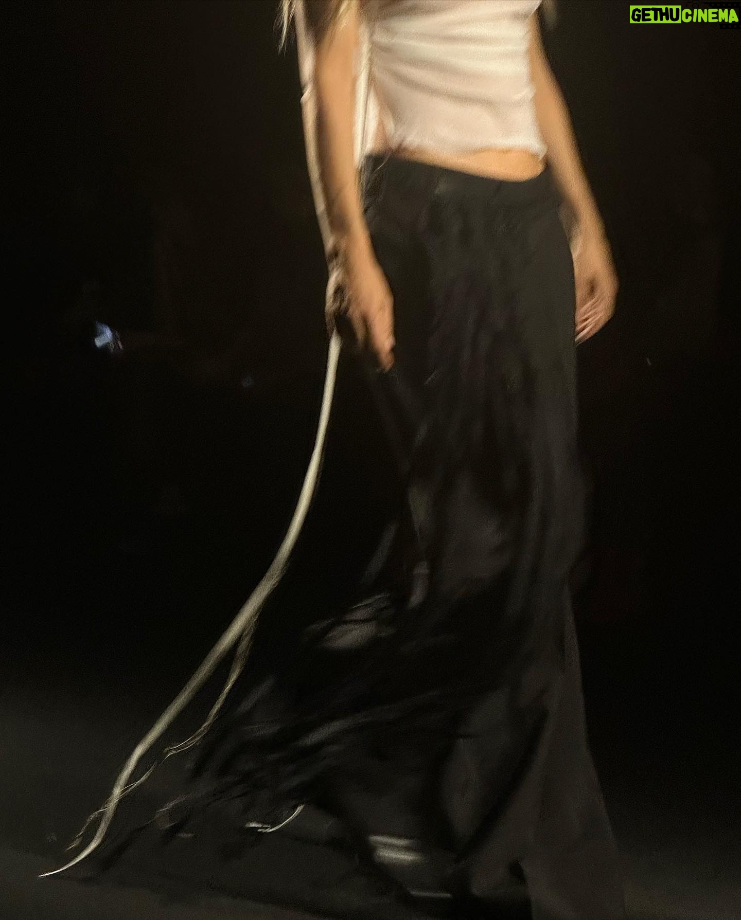 Quintessa Swindell - 19.7K Likes - I remember discovering Ann Demeulemeesters work so many years ago, and today i was able to attend a show in person. It was such a full circle moment that was lead with so much gratitude and joy. Thank you to the entire Ann D team for this opportunity and to Miss Ann D herself for shaping a company that sticks to it’s mission, identity, and unique sense of self through an ever changing world. And to Stefano for creating a collection that embodies and evolves the brand heritage respectfully. ⠀
Thank you!! 🖤⠀
⠀
Make-up: @natasha__mae
Hair: @hoshounkpatin
📸: @colinsavercool