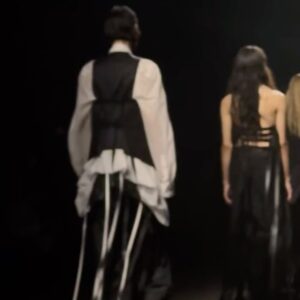 Quintessa Swindell Instagram - ⁣I remember discovering Ann Demeulemeesters work so many years ago, and today i was able to attend a show in person. It was such a full circle moment that was lead with so much gratitude and joy. Thank you to the entire Ann D team for this opportunity and to Miss Ann D herself for shaping a company that sticks to it’s mission, identity, and unique sense of self through an ever changing world. And to Stefano for creating a collection that embodies and evolves the brand heritage respectfully. ⠀
Thank you!! 🖤⠀
⠀
Make-up: @natasha__mae 
Hair: @hoshounkpatin 
📸: @colinsavercool