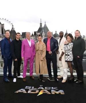 Quintessa Swindell Instagram - London In Vera Wang Haute Couture ahead of the Black Adam premiere. ⚡️