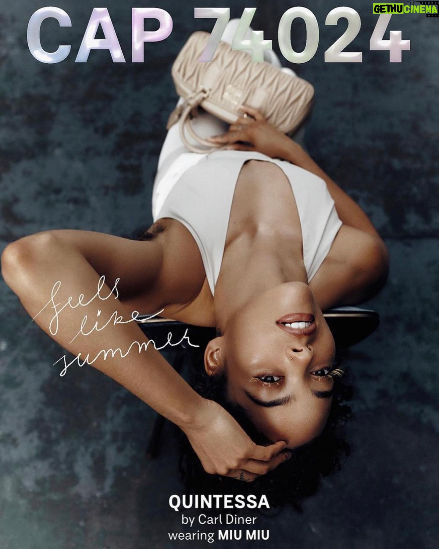 Quintessa Swindell - 14.3K Likes - chest day w/ CAP74024 🌟🏳️⚧️
⠀
Many thanks to everyone involved! 🥹💖⠀
⠀
Photography Carl Diner @carldiner @artsphereparis⠀
Fashion Charlotte Roberts @charlotte__roberts ⠀
Hair Stefan Bertin @stefanbertin ⠀
Make up Bari Khalique @barikhalique ⠀
Set design Josh Stovell @joshstovell @saintlukeartists⠀
Retouch Color Workz @colorworkz⠀
Photography assistant Ariel Mihaly⠀
Fashion assistant Florence Thompson⠀
Set design assistant Isaac Ashley⠀
Words Giorgia Imbrenda @giorgia_imbrenda⠀
⠀
MIU MIU L’Été Collection⠀
⠀
⠀
#CAP74024 #CAP74024Magazine #CarlDiner #MiuMiu⠀