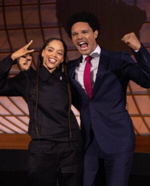 Quintessa Swindell Instagram - The Daily Show w/ Trevor Noah. 🕊⚡️