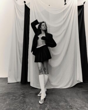 Quintessa Swindell Instagram - ⁣chest day w/ CAP74024 🌟🏳️‍⚧️
⠀
Many thanks to everyone involved! 🥹💖⠀
 ⠀
Photography Carl Diner @carldiner @artsphereparis⠀
Fashion Charlotte Roberts @charlotte__roberts ⠀
Hair Stefan Bertin @stefanbertin ⠀
Make up Bari Khalique @barikhalique ⠀
Set design Josh Stovell @joshstovell @saintlukeartists⠀
Retouch Color Workz @colorworkz⠀
Photography assistant Ariel Mihaly⠀
Fashion assistant Florence Thompson⠀
Set design assistant Isaac Ashley⠀
Words Giorgia Imbrenda @giorgia_imbrenda⠀
⠀
MIU MIU L’Été Collection⠀
⠀
⠀
#CAP74024 #CAP74024Magazine #CarlDiner #MiuMiu⠀