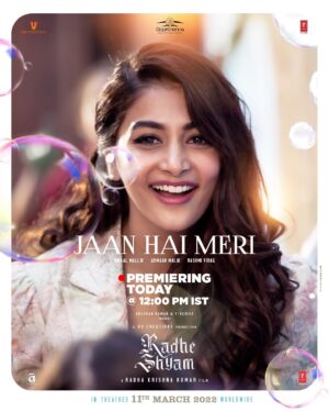 Radha Krishna Kumar Instagram - #MusicalOfAges Premiering Today at 12 PM stay tuned ♥️

#JaanHaiMeri: https://bit.ly/JaanHaiMeriSong-RadheShyam
#EeRaathale: https://bit.ly/EeRaathale-RadheShyam
#Aagoozhilae: https://bit.ly/Aagoozhilae-RadheShyam
#EeReethile: https://bit.ly/EeReethile-RadheShyam
#Kaanaakkare: https://bit.ly/Kaanaakkare-RadheShyam

#RadheShyam
Starring @actorprabhas & @hegdepooja

Directed by @director_radhaa
Presented by @uvkrishnamraju garu
Produced by #BhushanKumar @tseries.official @tseriesfilms #Vamshi @uvcreationsofficial @uppalapatipramod & @praseedhauppalapati #AAFilms @gopikrishnamvs @iamanil
@manojinfilm @amaal_mallik @armaanmalik  @therashmivirag @prabhakaranjustin @musicthaman  @itsyuvan @hariniivaturi @nihal_sadiq @Ranjan_djr @madhankarky @joepsta @kk_writer1 #RRaveendar @hussain.dalal @abbasdalal #KotagiriVenkateswarRao @resulpookutty  @vaibhavi.merchant #kamalakannan 

Also starring @sachinskhedekar @preyadarshe @bhagyashree.online @sharma_murli @ricksharani @realkunaalroykapur @riddhikumar_ #Sathyan @actorjayaram_official @iamjaggubhai_ @radheshyamfilm #RadheShyamOnMarch11