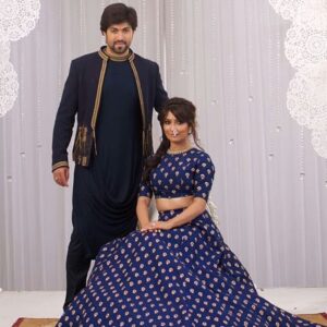 Radhika Pandit Instagram - 8yrs ago on this day when we got engaged I knew I’d choose you in a hundred lifetimes ❤️💍🧿

#radhikapandit #nimmaRP