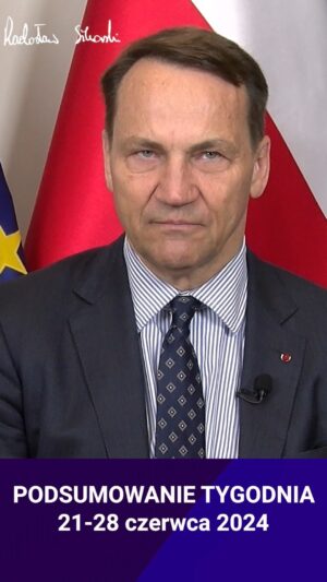 Radoslaw Sikorski Instagram - Szanowni Państwo, kończy się kolejny tydzień mojej pracy. W poniedziałek podczas posiedzenia Rady do Spraw Zagranicznych UE podjęliśmy ważną decyzję! 🇺🇦🇪🇺 Agresor - Rosja - zapłaci za swoje zbrodnie.

Zapraszam na mój kanał na YouTube, gdzie raportuję Państwu moją pracę w MSZ. Link w bio.