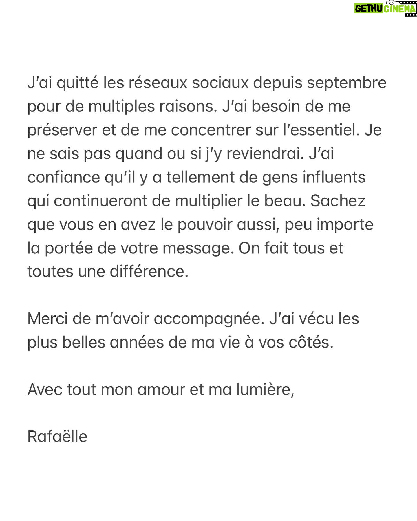 Rafaëlle Roy - 29.8K Likes - There's so much horrifying shit going on in this world. The least we can do is use our power to spread love and kindness.
💛🌻 —