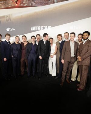 Raff Law Instagram - Masters of the Air LA World Premiere. 
Thank you @pauldonovanhair @warrenalfiebaker @brioni_official 

What a spectacular night , from reuniting with all the wonderful to cast to seeing the first episode up on the big screen to celebrating with the Lemmons family and all the veterans and relatives afterwards. Very surreal and a dream come true

Check out my gq interview in the link in my bio