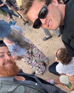 Raff Law Instagram - Glastonbury crew kept it real and massive as ever. 
All my love goes out to Mulberry for the hospitality and for the bag that kept all my bits safe 🤙🏽

Another one in the bagggg
See you next year. 

@mulberryengland 
#mulberryengland
