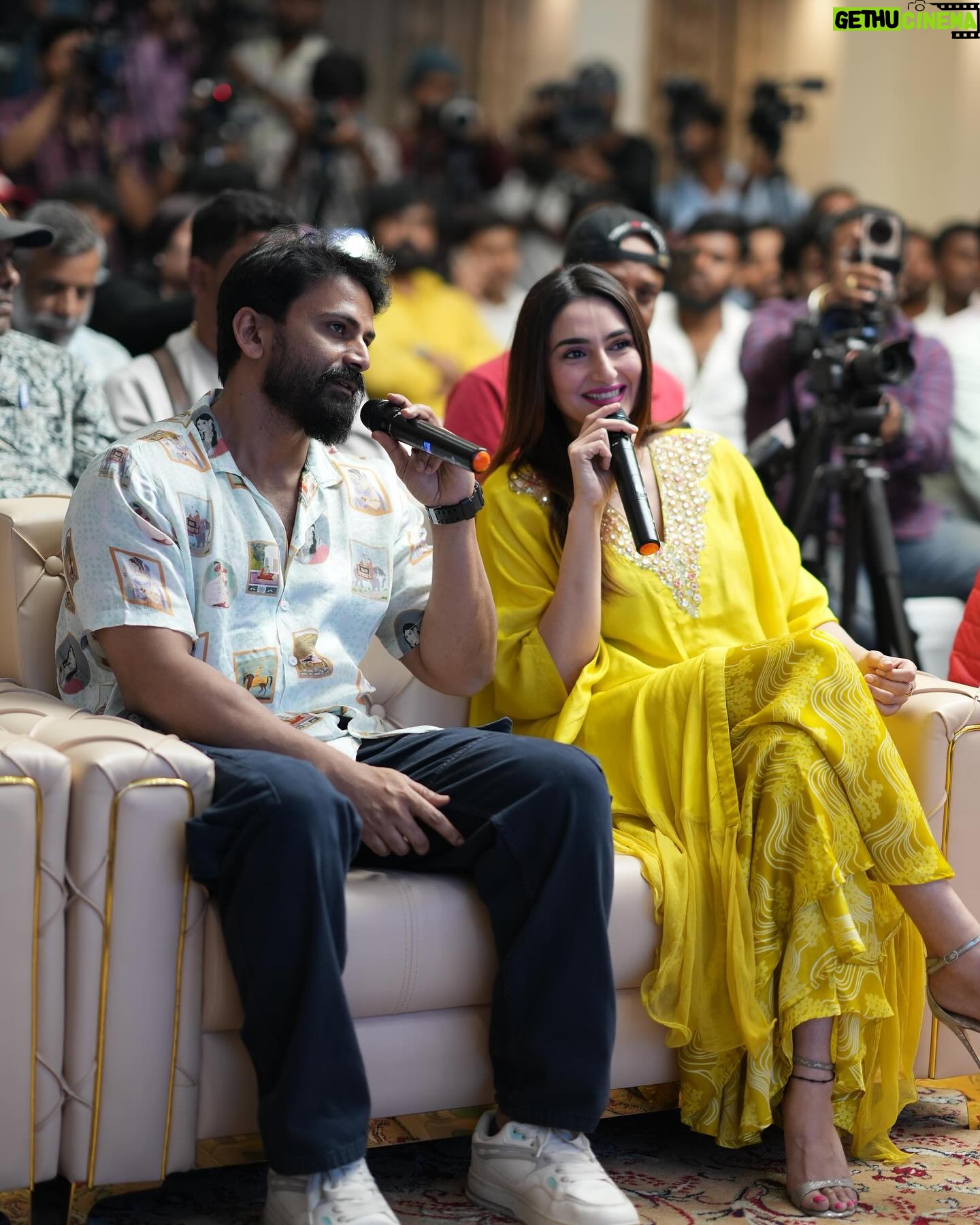 Ragini Dwivedi - 25.1K Likes - FUNSTAGRAM ♥️
Life is about living small moments, supporting each other standing by each other, whether it’s family, friends, colleagues so happy to be a part of the promotions of Kannada Film #hiranya
Watch in theatres near you running successfully
Wishing all the success to @raj_instaofficial for his next film and you will us on screen soon stay tuned 💗
Always a awesome to meet @dhananjaya_ka chat about Films industry, happy to see him grow so well ♥️
Outfit @pallavijaipur
#raginidwivedi #sandalwood #promotion #movies #kannadaactress #kannada #kannadafilm #south #india #international #instagram #instagood #instalike #instamood #instafashion #instapic #trending #trendingnow #trendingnews