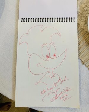 Rahman Instagram - After many many years signing an “Autograph “
Nowadays it’s only “SELFIES” have become the autograph 😃.
Swipe to see my autograph. 😉
