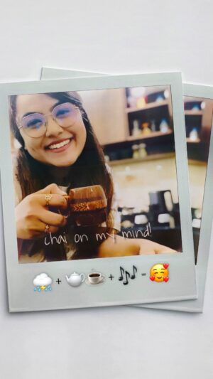 Rakshita Suresh Instagram - chai on my mind ☕️ (and this beautiful song 🫶🏼) 🤌🏼