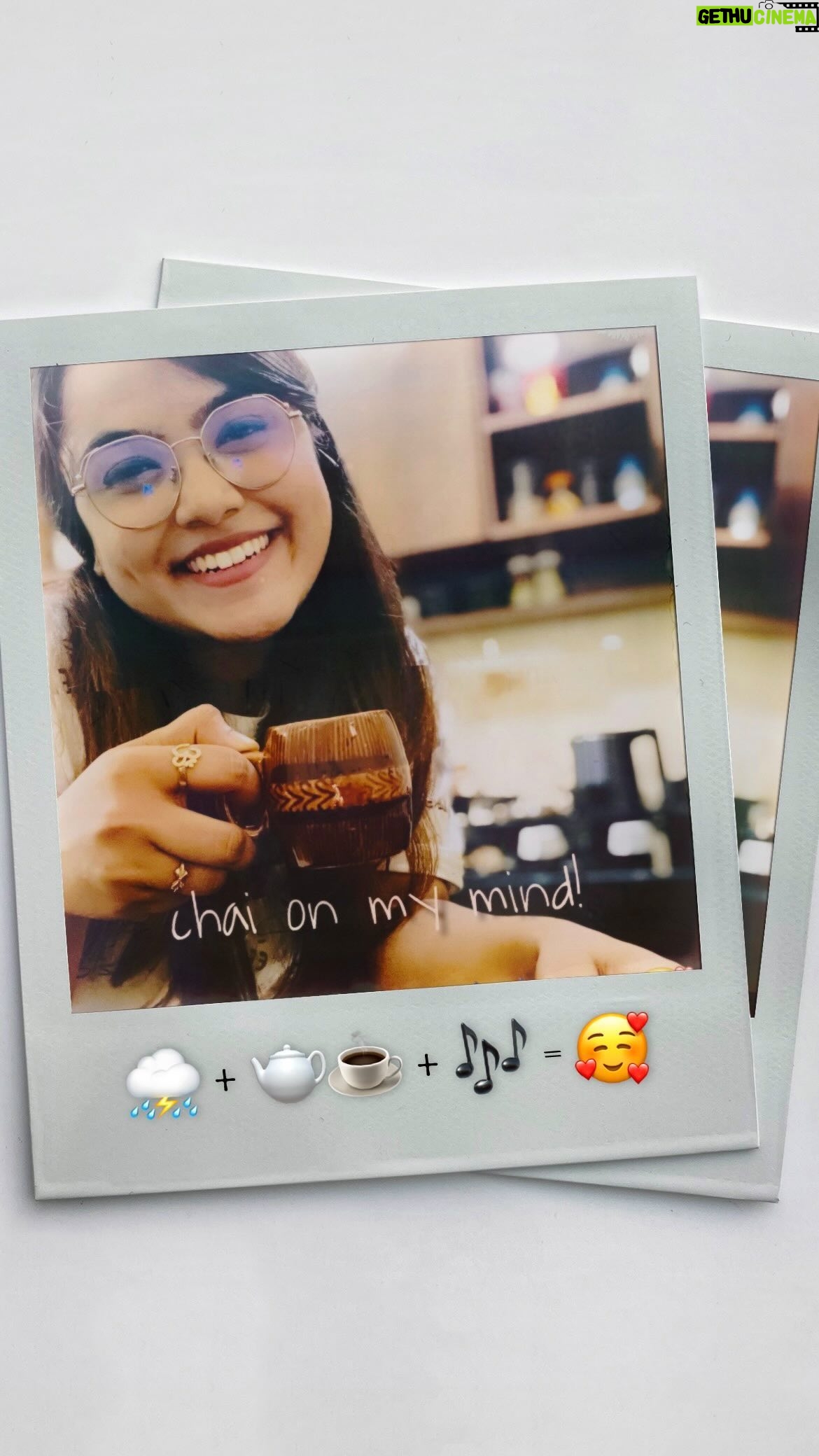 Rakshita Suresh - 9.8K Likes - chai on my mind ☕️ (and this beautiful song 🫶🏼) 🤌🏼