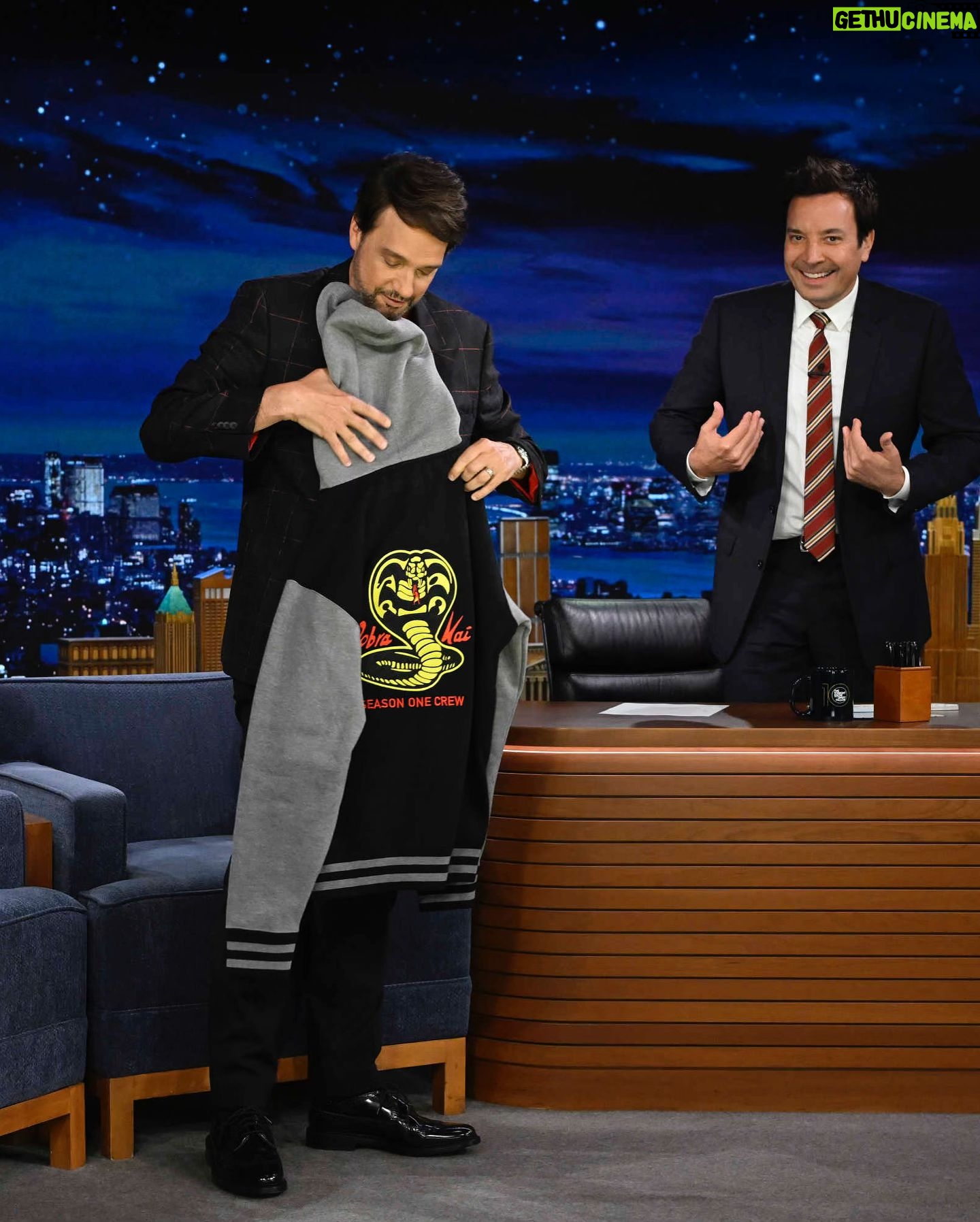 Ralph Macchio - 217.1K Likes - Last night on @fallontonight special presentation to @jimmyfallon #fallontonight @joseph.episcopo @jillfritzopr @jillfritzopr @sfertelmes @cobrakaiseries @karatekidmovie
