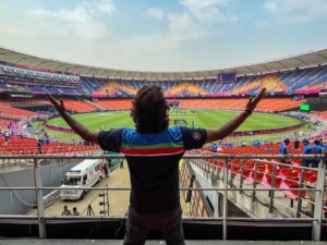 Ram C Instagram - Nothing more to witness an Ind Pak World Cup encounter at the Colosseum of  the Nation