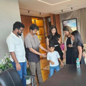 Rambha Instagram - It was nice meeting you and catching up after years at @actorvijay :)Congratulations!wish you the very best.#tamilagavettrikazhagam #indypathmanathan #NortherUni #magickHome #magickhomecanada #magickwoods #MagickHomelndia#@magickhome_india