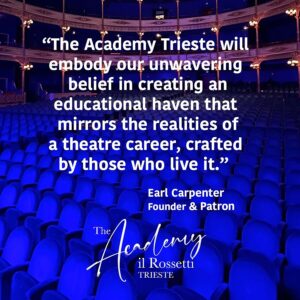 Ramin Karimloo Instagram - A new chapter….

Last December Earl and I took a masterclass with a number of young performers at Il Rossetti, Trieste. Their passion and enthusiasm inspired us to create something we feel is really exciting. 

We are delighted to introduce the launch of an innovative Musical Theatre Performance Academy which will be opening its doors at the prestigious Il Rossetti Theatre in Trieste, Italy. Our objective is not to compete with existing Italian institutions but to complement them, providing students with unique insights and preparation for careers in West End productions and beyond.

This July, participants will have the opportunity to enroll in a seven-day intensive course. We have assembled an amazing group of instructors, including numerous West End performers with teaching experience at the most prestigious training colleges in the UK.

The intensive course will take place in Trieste from July 29 to August 4. Enrollment is limited, with a registration fee, and is open to artists over 18 years old. Interested candidates are invited to submit their applications, along with their resume, to greta.petronio@ilrossetti.it by June 30. Once received, candidates will be contacted by the theatre with further details and information.

Can’t wait to see what we can create together! 

@ilrossetti @earl_carpenter