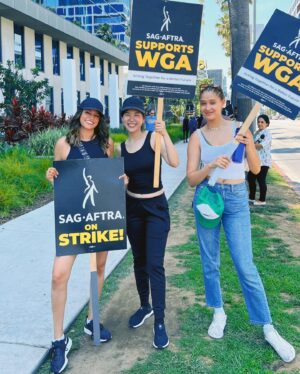 Ramona Young Instagram - Friends who strike together, stay together. #sagaftrastrong #wgastrong