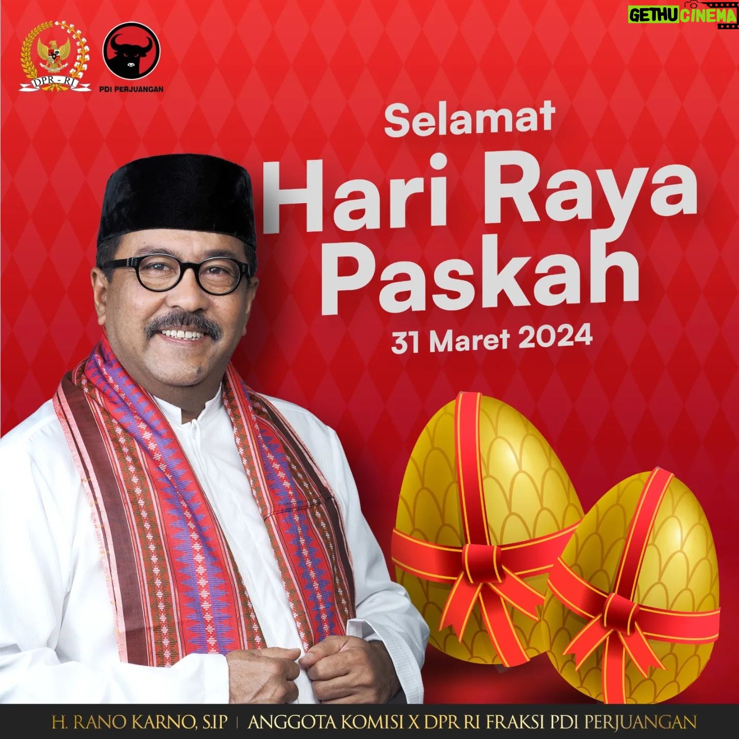 Rano Karno - 2.8K Likes - Selamat Hari Paskah bagi saudara-saudara yang merayakan! Hari merayakan kebangkitan, harapan yang tak terbatas, dan cinta yang mengalir dalam kehidupan. Semoga keajaiban dan sukacita Paskah mengisi hari-hari kita dengan berkah, dan cahaya Tuhan selalu menerangi langkah-langkah umat-Nya.
#SelamatHariPaskah
#RanoKarno
#RanoKarnoUntukBanten
#JelasLebihBaik