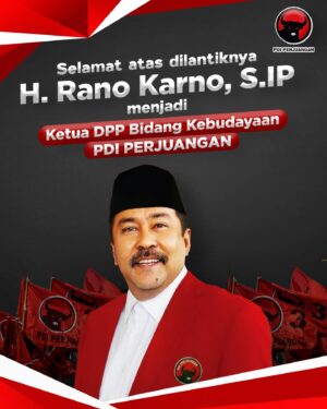 Rano Karno Instagram - Selamat kepada H. Rano Karno, S.IP atas terpilih dan dilantiknya sebagai Ketua DPP Bidang Kebudayaan PDI Perjuangan... Semoga amanah ini dapat dilaksanakan dengan baik dan memberikan kontribusi positif bagi kemajuan kebudayaan bangsa! 

#RanoKarno
#JelasLebihBaik
#KetuaDPPBidangKebudayaan
#DPPPDIPerjuangan