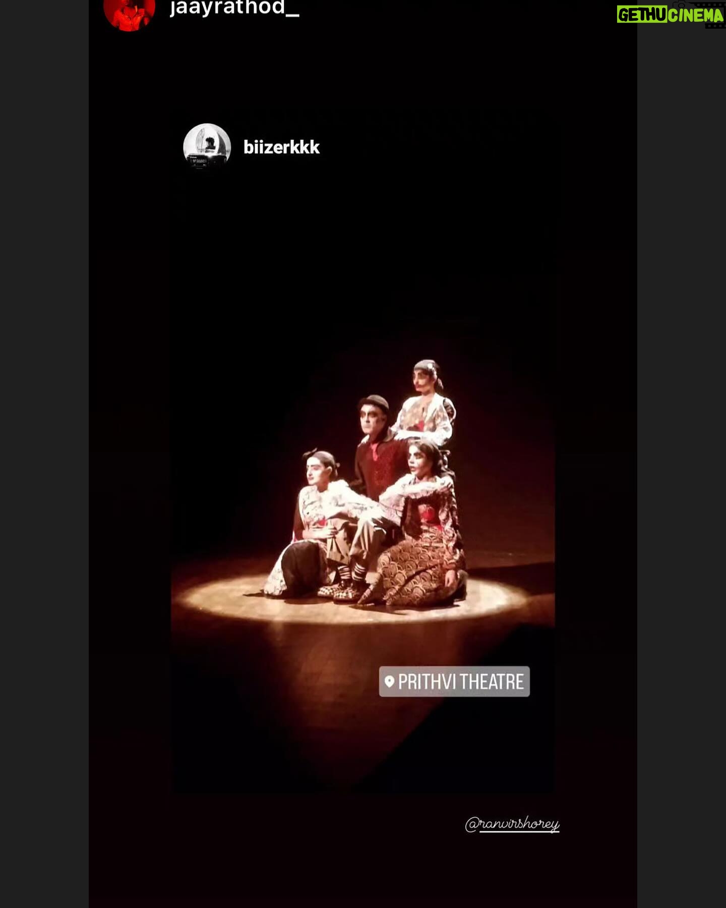 Ranvir Shorey - 1.1K Likes - ☺️🙏🏽 Thank you, #Mumbai, for a houseful run of our play, ‘What’s Done is Done’ at #prithvitheatre. Watch this space for updates on more cities soon.