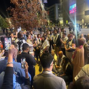 Rashida Tlaib Instagram - I am so proud of the @uncommittedmvmt. They are laser focused on saving lives. They are moving our nation and the Democratic Party to upholding international laws and moving away from funding a genocide. Tonight, they organized a sit-in after the DNC denied their request from weeks ago to have a Palestinian speaker. 

It shouldn't be this hard. 

Why is the DNC saying that Israeli children are more valuable than Palestinian children? Where is our shared humanity? Stop erasing Palestinians. We exist. We deserve to be heard.