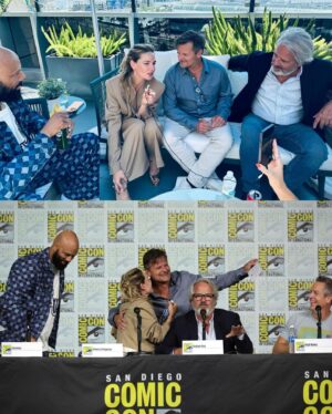 Rebecca Ferguson Instagram - Crazy fun wild SDCC 🖤 #comiccon #silo