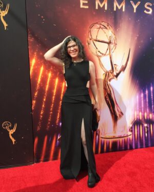Rebecca Sugar Instagram - At the Emmys! Our Steven Universe special “Reunited” is nominated! Please wish us luck!!!