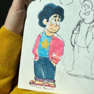 Rebecca Sugar Instagram - From my SU movie sketchbook, 2017 🎥🍿⭐️