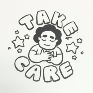 Rebecca Sugar Instagram - New stamp for The Tale of Steven (the third of three) 🌸🌹⭐️