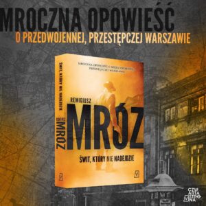 Remigiusz Mróz Instagram - Miało już nie być nowych książek do końca roku?

Miało. Ale zamiast tego dziś premiera!

https://www.empik.com/swit-ktory-nie-nadejdzie-mroz-remigiusz,p1332535932,ksiazka-p

(Dobra, formalnie dotrzymałem słowa, "Świt, który nie nadejdzie" bowiem pierwotnie wyszedł w 2016 roku – a teraz doczekał się reedycji po wyeksploatowaniu całego nakładu). ;)

Dla tych, którzy nie czytali – to kryminał w międzywojennej Warszawie, w którym śledzimy losy byłego pięściarza, Ernesta Wilmańskiego; pewnej nieletniej waćpanny, Any; oraz jednej z pierwszych funkcjonariuszek w szeregach nowo powołanej Policji Kobiecej, Elizy Zarzecznej. A wszystko to w niezbyt bezpiecznym świecie warszawskiego półświatka.

Do dziś często wracam myślami do tamtej historii i bohaterów – jeśli ktoś ich jeszcze nie zna, zachęcam.