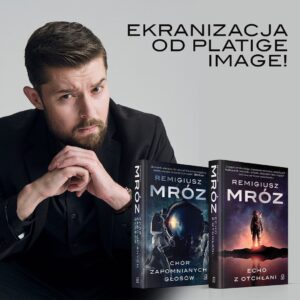 Remigiusz Mróz Instagram - Są takie newsy, którymi w najśmielszych marzeniach nie spodziewałem się podzielić. Ten był na ich szczycie.

"Chór zapomnianych głosów" i "Echo z otchłani" zostaną zekranizowane! Rozwojem projektu zajmuje się Platige Image wraz ze swoim domem produkcyjnym Dobro. Ale to chyba nie niespodzianka – któż inny mógłby to zrobić, jeśli nie ludzie odpowiedzialni m.in. za Wiedźmina i naszą tegoroczną oscarową nominację? ;)

Stay tuned.
We're going global.