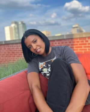 Renée Elise Goldsberry Instagram - Gen-Zs, the ones keeping me very Demure 💅🏽and Mindful🧘🏽‍♀️