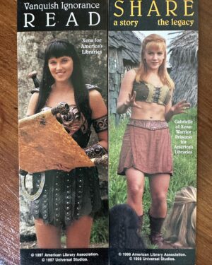 Renee O'Connor Instagram - Hello Friends, Mary and Ann are building momentum towards the annual charity auction for the Greater Good, which House of Bards Theatre Company is a grateful recipient. 
I am donating several items for the lucky winners, including…
Xena and Gabrielle bookmarks celebrated by the American Library Association, with a copy of the banned book, 1984, included. 
Signed Cast posters from the productions of 1984, Romeo and Juliet, and A Midsummer Night’s Dream. 
And more…
Register with @ausxip 
Thank you!!!