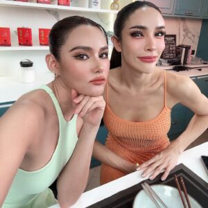 Rhatha Phongam Instagram - เราคืองานศิลปะ....นัทนิสาจะไปสปาตั้น นัทนิสาจะวิ่งมาราธอน #สวยอย่างไม่น่าเชื่อ @nisamanee_nutt @kut_l.official 🧡💚