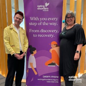 Rhys Nicholson Instagram - Yesterday afternoon, our new EDV Ambassador @rhysnicholson popped into the office for a meet and greet with our staff. 

It was great to chat with Rhys and learn more about them, while also sharing more about the work we do here at Eating Disorders Victoria.

We're looking forward to our partnership working alongside Rhys to open up the conversation around eating disorders, and raise greater public awareness around these serious mental illnesses. 💬💜