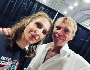 Richard Brake Instagram - Getting a little spiritual guidance from my favourite nun @bonnieaarons1