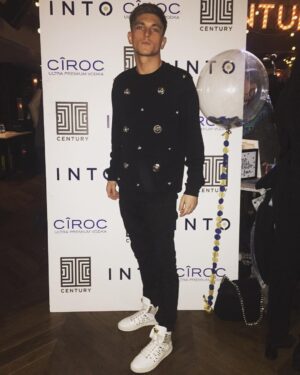 Richard Wisker Instagram - At the @intoapp party 😁#versace