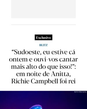 Richie Campbell Instagram - thank you @festivalsudoeste 🧡