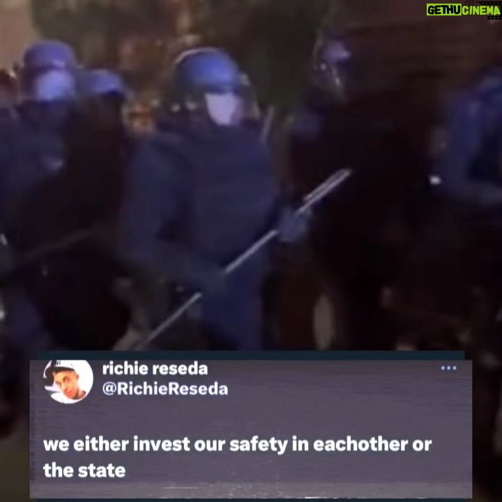 Richie Reseda - 3.1K Likes - 1. we either invest our safety in eachother or the state
2. full convo 🟰 @_notprisons
3. @blackpowderpress
4. @newyorknay.xo
5. @anarchospirituality
6. @hiyacinthiart
7. @tizzyent (full video on his page)
8. @anarchospirituality
9. @allthingslabor
10. how do oceans stay safe without cops?