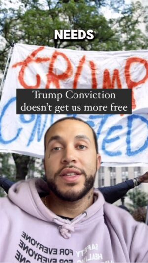 Richie Reseda Instagram - Trump’s conviction doesn’t get us more free. 

Punishment is not accountability.

…like?