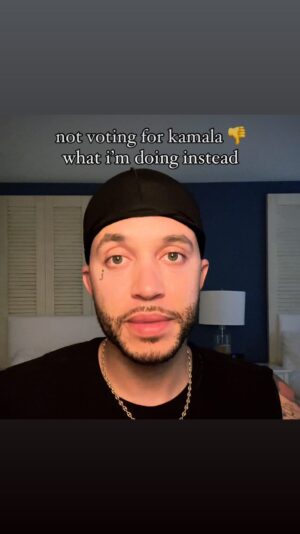Richie Reseda Instagram - not voting for kamala 👎 
what i’m doing instead

hbu?