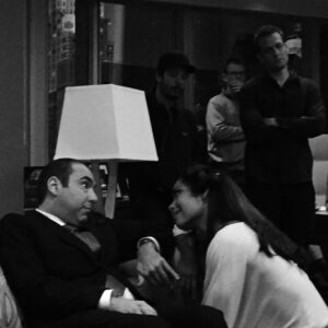 Rick Hoffman Instagram - This pretty much says it all about my relationship with Gina Torres. Gina and me in our last scene in @suits_usa ep 610. Love you Gina!!