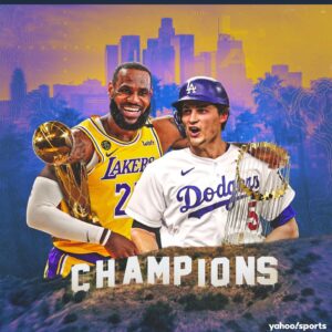 Rickey Brown Instagram - 🗣LFG!!!! LA we littttt!!!!!!🔥🔥🔥This Laker/Dodger parade is about to be INSANE! I can’t wait to get back home😩😩😩 #inglewood#lanative#dodgers#lakers#champions#cityofchampions
