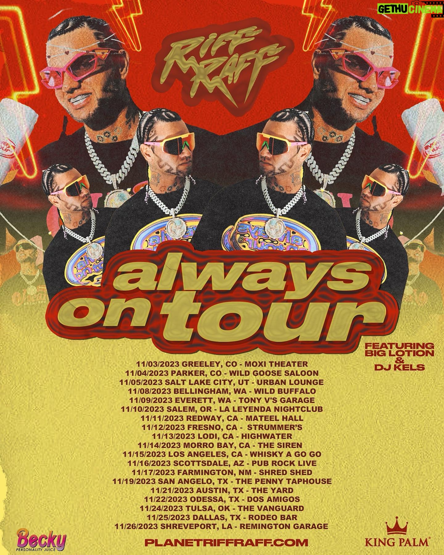 Riff Raff - 10.7K Likes - 2ND HALF OF TOUR STARTS TOMORROW iN COLORADO 🏔️
GeT ViP🎟️LiNK🍿iN🥠BiO🥠