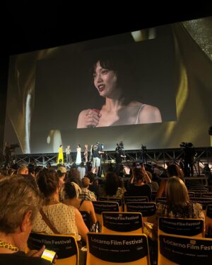 Rila Fukushima Instagram - Elecric child premire @filmfestlocarno.
So grateful to everyone involved in the production, the wonderful audience and the film festival crew! Congratulations Simon! #locarnofilmfestival