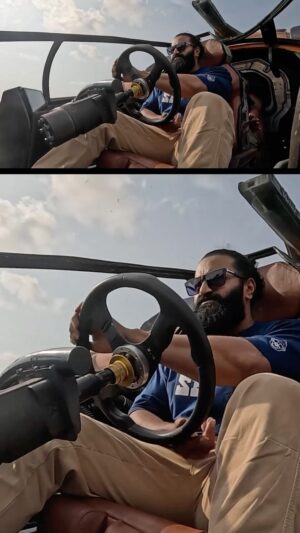Rishab Shetty Instagram - KALKI X KANTARA 🔥

@rishabshettyofficial gets his hands on #Bujji.

#Kalki2898AD