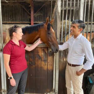 Rishi Sunak Instagram - Glorious day in North Yorkshire. 

First I met the up and coming trainer Gemma Tutty at her North York Moors yard and gallops 🐎 

Then on to the Year 6 leavers at Bainbridge, Askrigg and West Burton Schools. It was a big day for them as they said farewell before moving on to secondary school.

Nothing beats a busy constituency day in the sun - keep it coming!