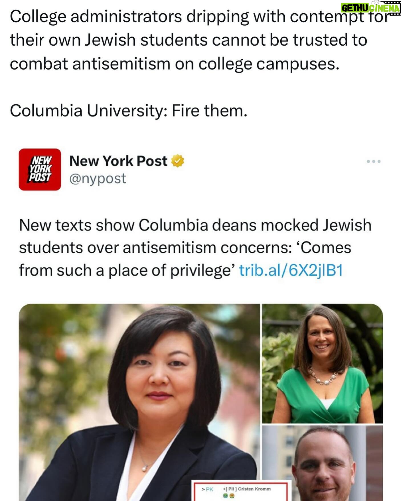 Ritchie Torres - 9.3K Likes - College administrators dripping with contempt for their own Jewish students cannot be trusted to combat antisemitism on college campuses.
Columbia University: Fire them.