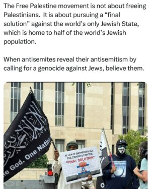 Ritchie Torres Instagram - The Free Palestine movement is not about freeing Palestinians.  It is about pursuing a “final solution” against the world’s only Jewish State, which is home to half of the world’s Jewish population. 

When antisemites reveal their antisemitism by calling for a genocide against Jews, believe them.