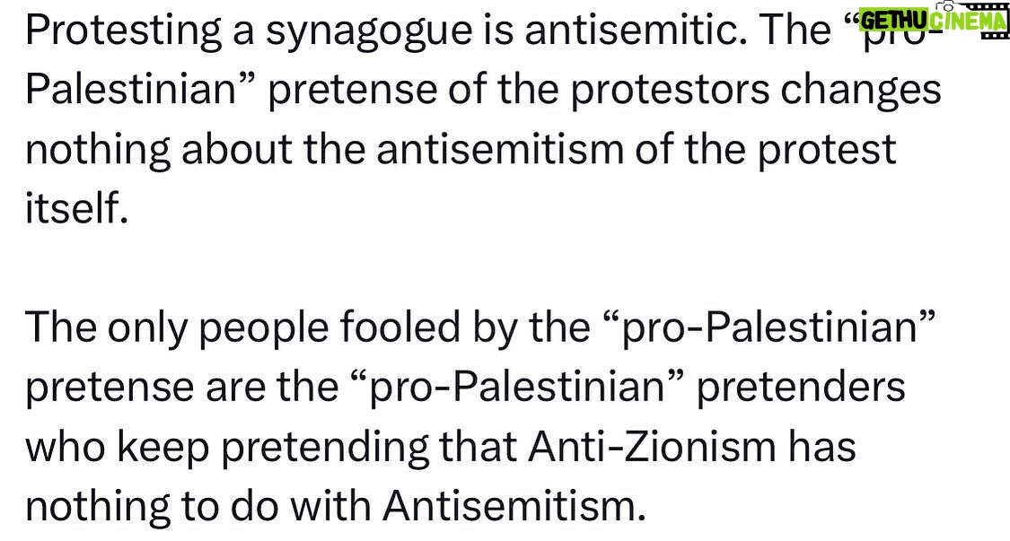 Ritchie Torres - 3.2K Likes - Protesting a synagogue is antisemitic. The “pro-Palestinian” pretense of the protestors changes nothing about the antisemitism of the protest itself.
The only people fooled by the “pro-Palestinian” pretense are the “pro-Palestinian” pretenders who keep pretending that Anti-Zionism has nothing to do with Antisemitism.